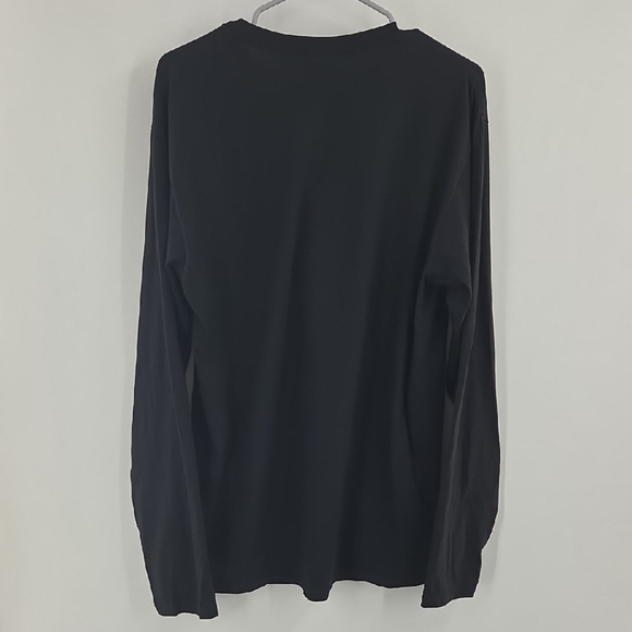 Black Long Sleeve Shirt With Japanese Kyosai Crow/Raven Art NEW - Picture 12 of 16